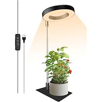 Amazon.co.jp: 植物育成ライト LED 室内栽培ライト 調光4段階 定時機能